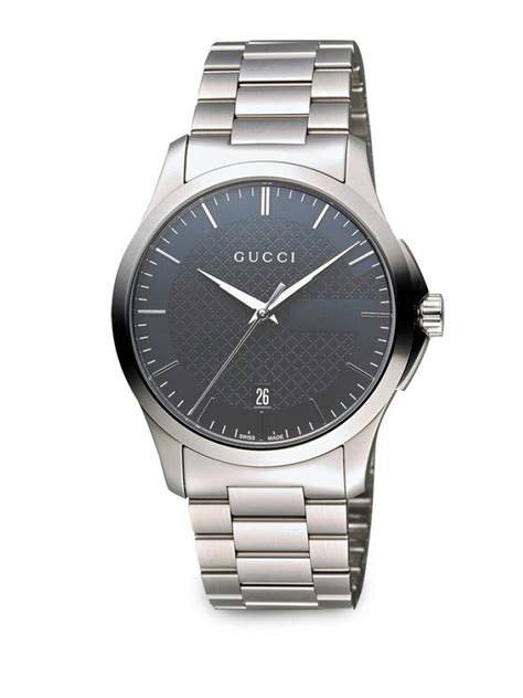 gucci g-timeless silver dial stainless steel mens watch|gucci stainless steel watch women's.